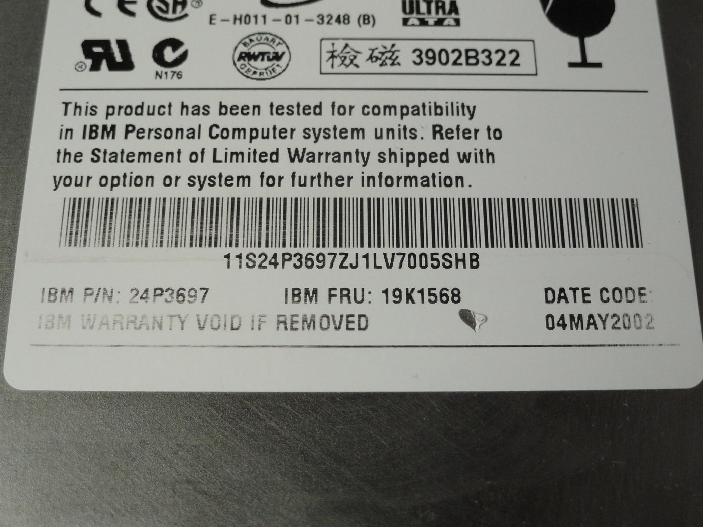 PR20852_9T6002-176_Seagate IBM 40GB IDE 7200rpm 3.5in HDD - Image2