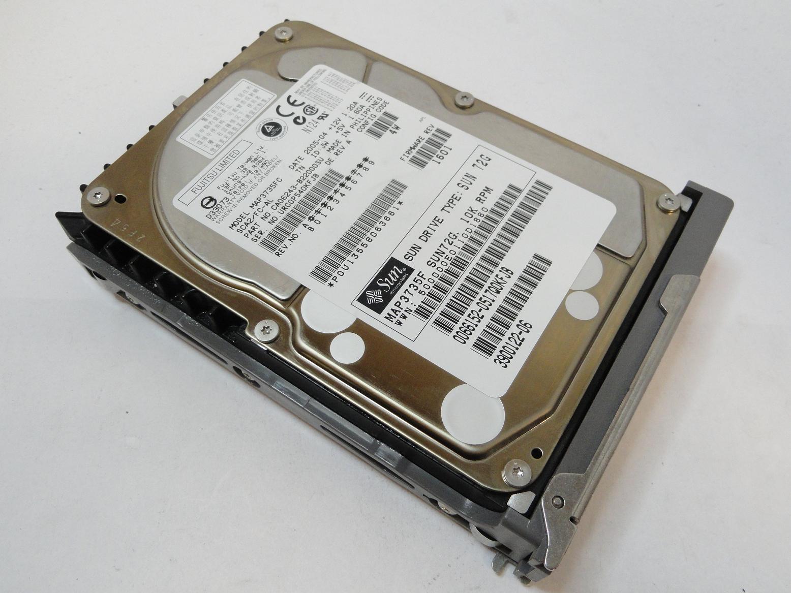 CA06243-B22000SU - Fujitsu Sun 73GB Fibre Channel 10Krpm 3.5in HDD in Caddy - Refurbished
