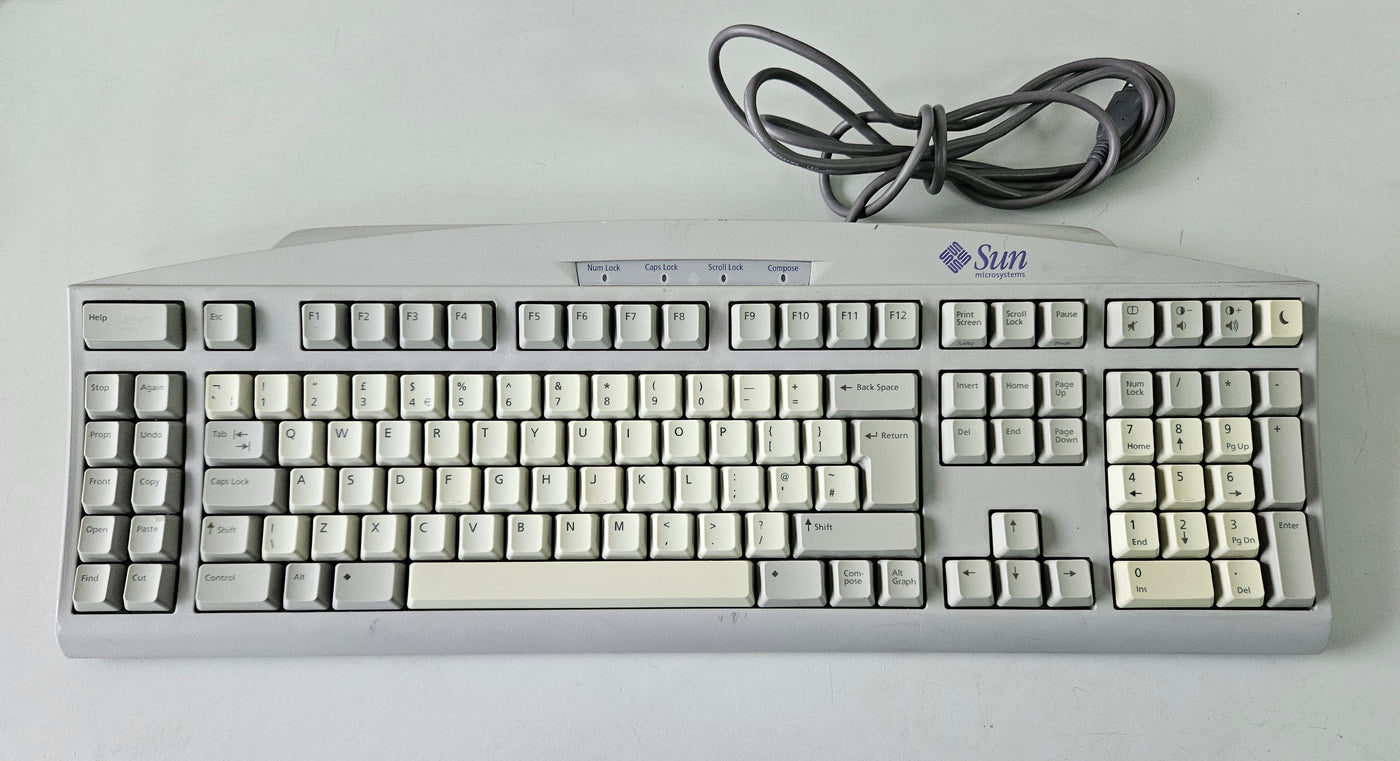 SUN Microsystems Type 6 USB UK Keyboard ( 320-1301-01 3201301-01 ) USED