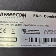 Freecom FS-5 External CD-RW/DVD Combo Drive ( 27824 ) NOB