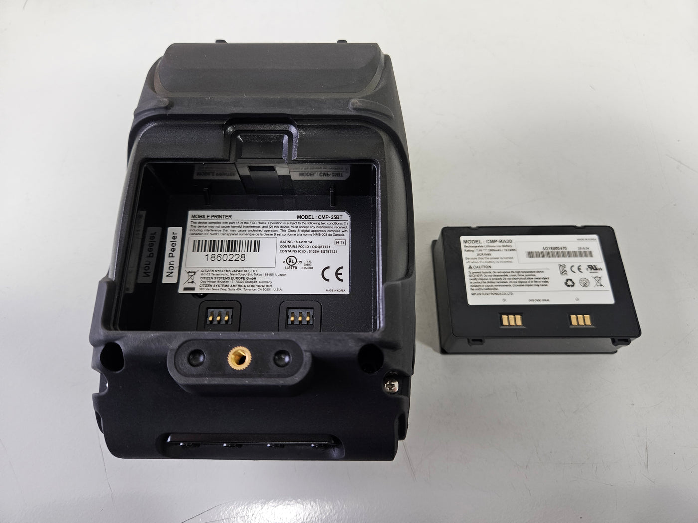 Citizen Mobile Thermal Printer - USB/Serial/Bluetooth NO PSU/LABELS ( CMP-25BT ) USED