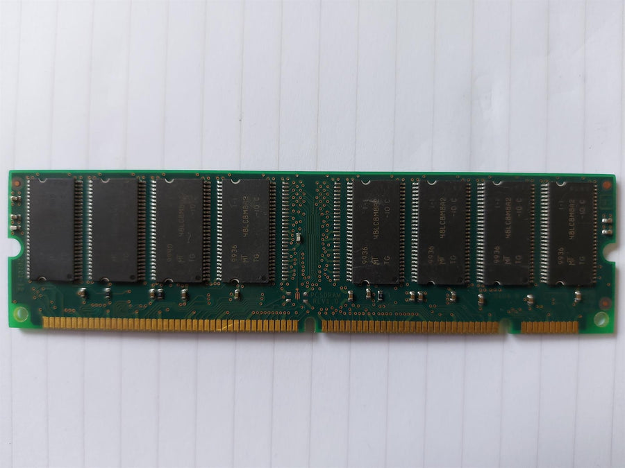Micron 128MB PC66 66MHz non-ECC Unbuffered CL2 168-Pin DIMM Memory Module (MT16LSDT1664AG-662C7)