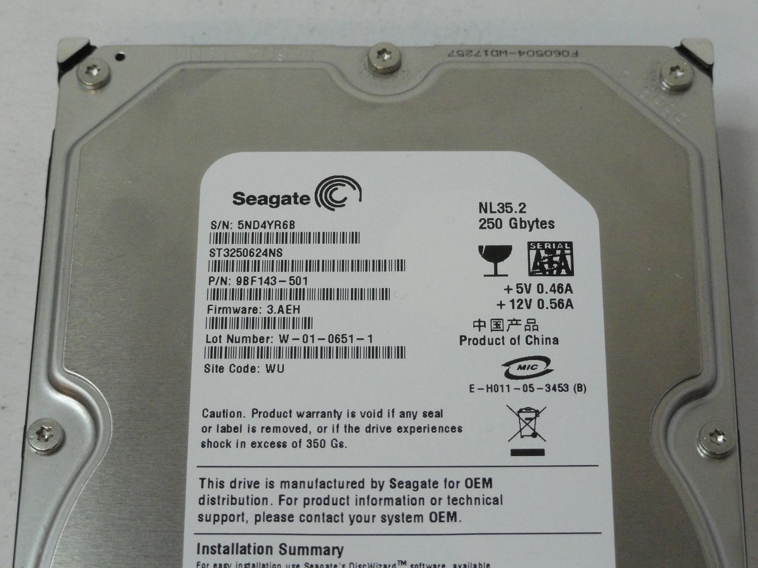 PR11635_9BF143-501_Seagate 250GB SATA 7200rpm 3.5in HDD - Image3