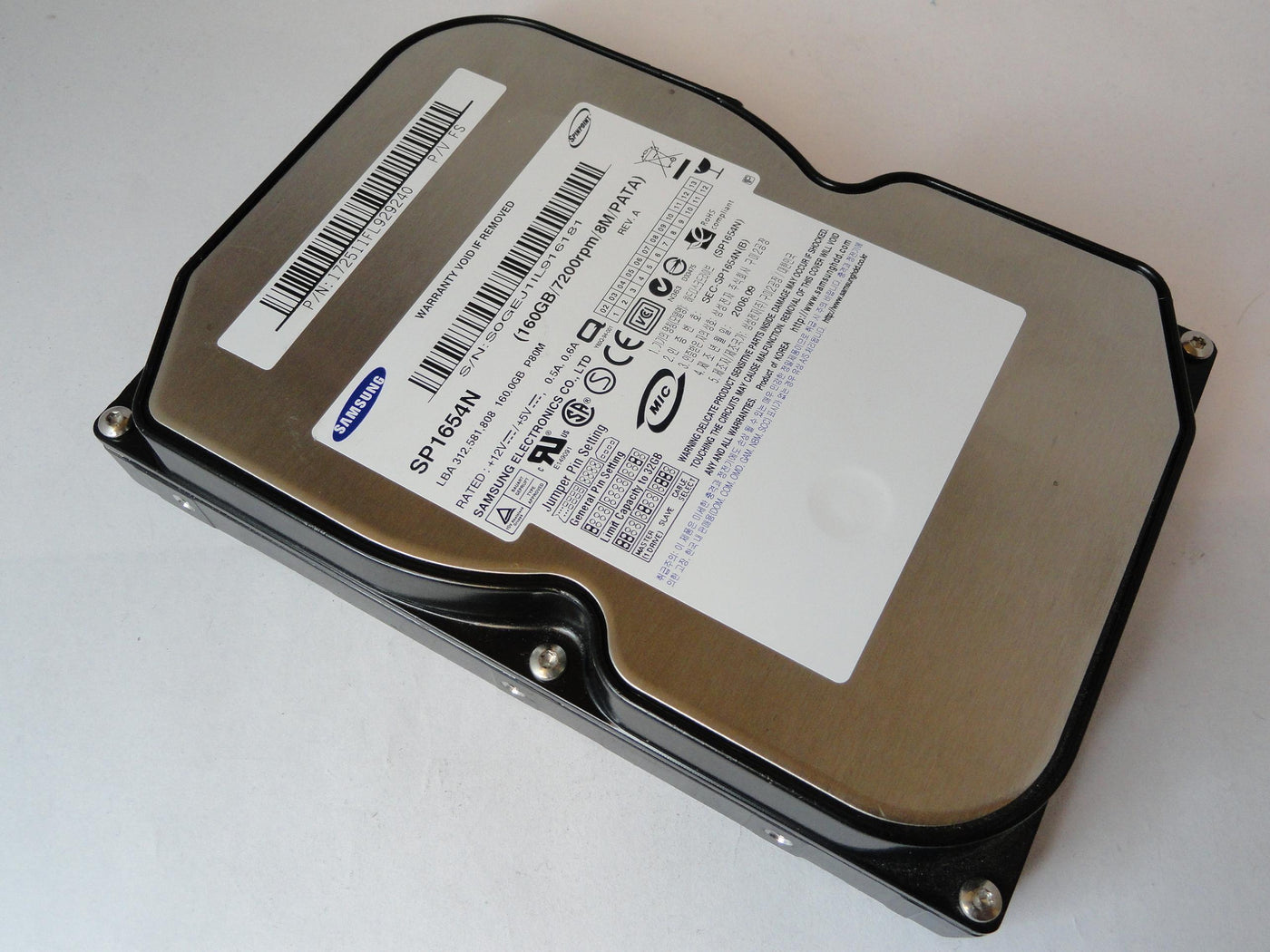 PR22380_SP1654N_Samsung 160Gb IDE 7200rpm 3.5in HDD - Image3