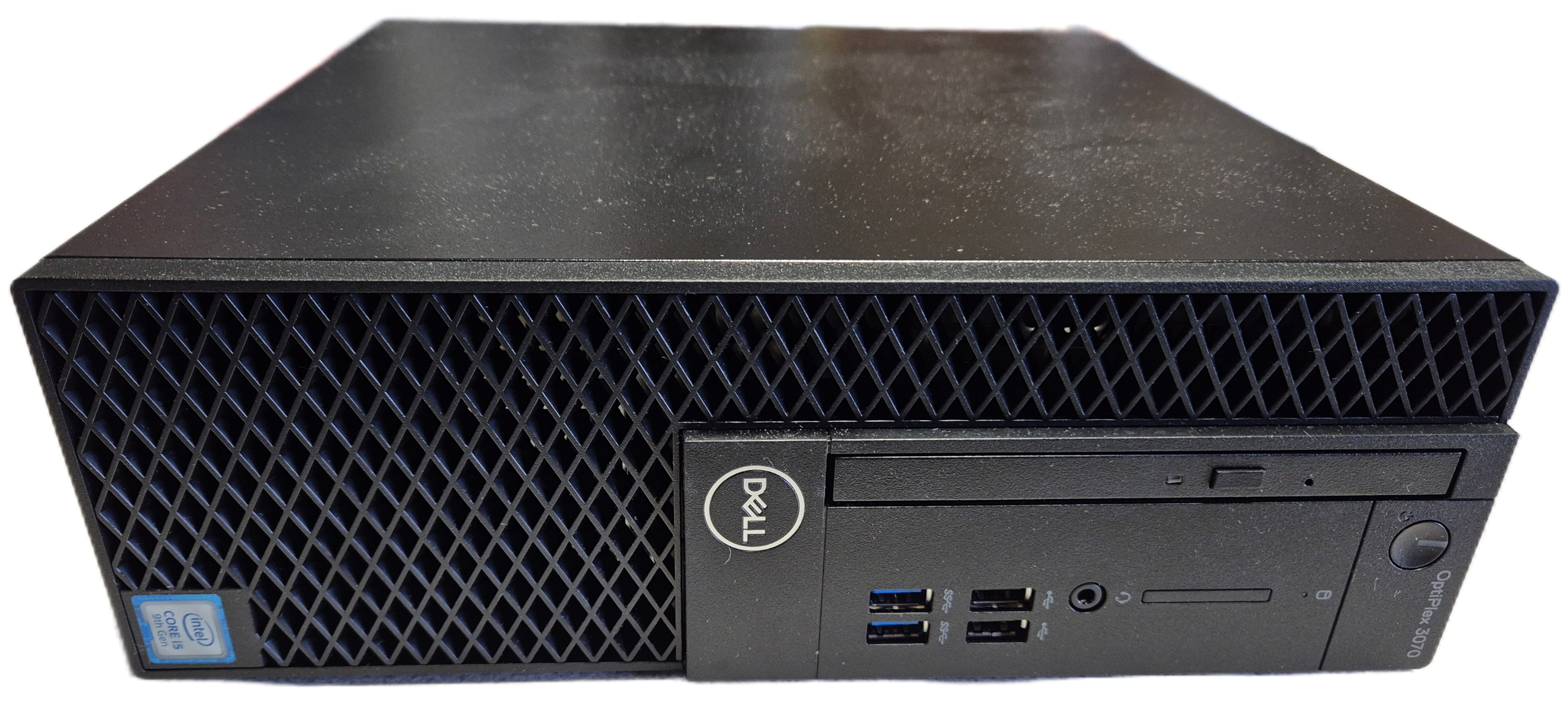 Dell Optiplex 3070 SFF 120GB SSD 8GB RAM DVD i5-9500 3GHz Win10 boxed w/ k.board & mouse USED