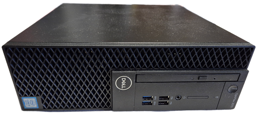 Dell Optiplex 3070 SFF 120GB SSD 8GB RAM DVD i5-9500 3GHz Win10 boxed w/ k.board & mouse USED
