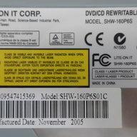 SHW-160P6S01C - Lite-On IT Corp SHW-160P6S 16x DVD/CD Rom RW Drive - Off-White - USED