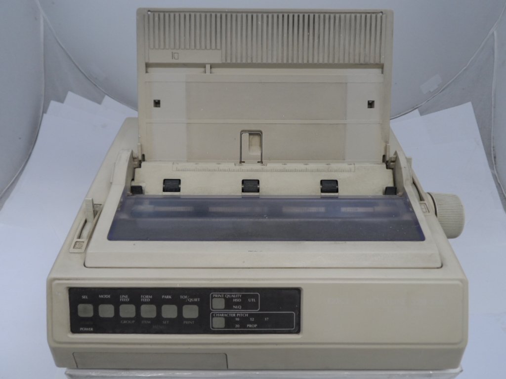 Microline 320 - Oki Microline 320 Dot Matrix Printer - Off-White - Feed Wheel Cog Broken - SPR
