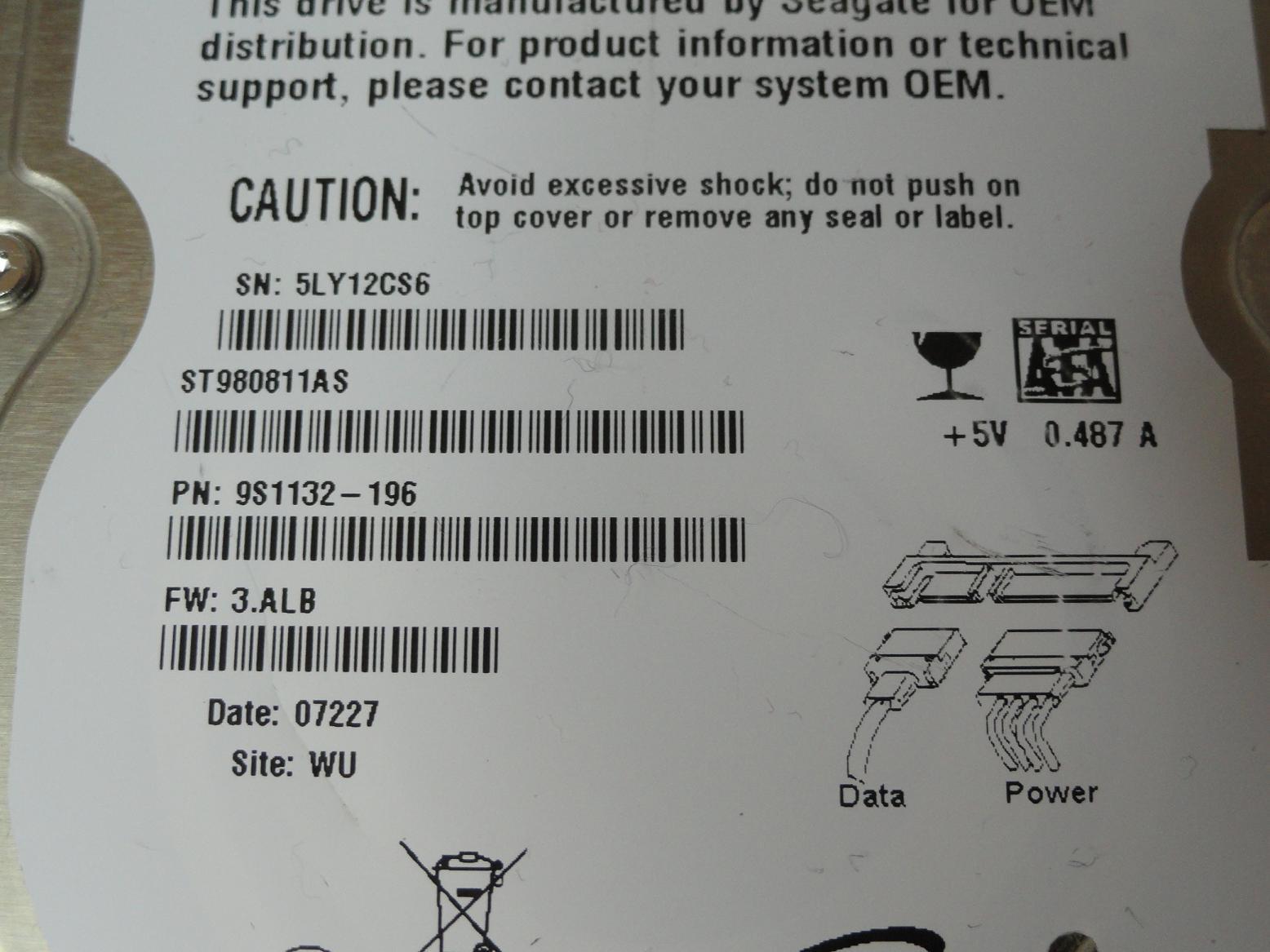 PR23547_9S1132-196_Seagate 80GB SATA 5400rpm 2.5in HDD - Image2