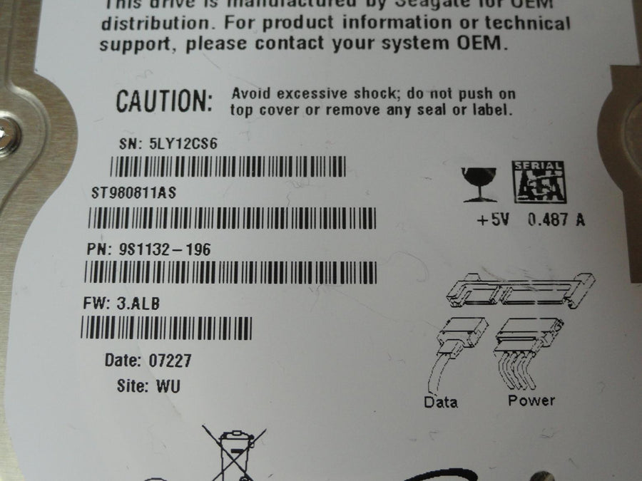 PR23547_9S1132-196_Seagate 80GB SATA 5400rpm 2.5in HDD - Image2