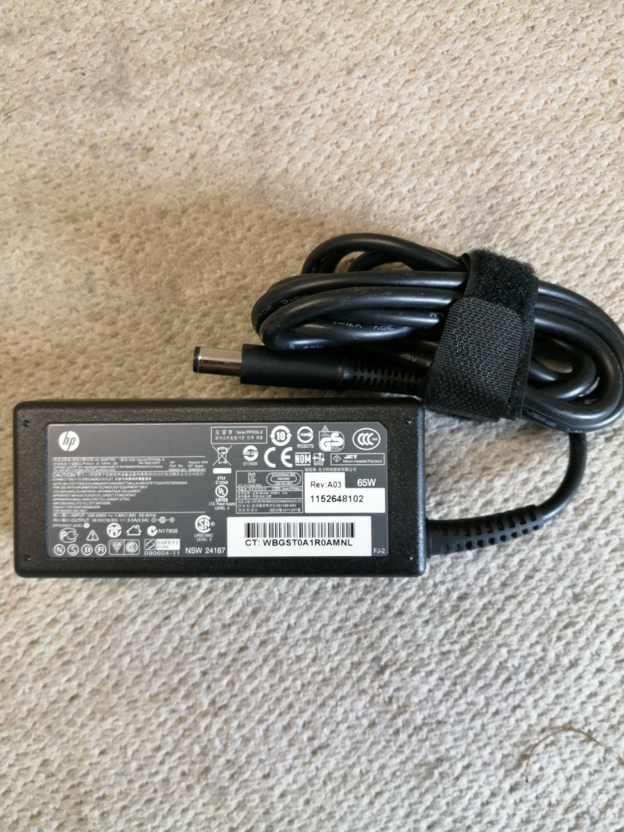 HP AC ADAPTER PPP009-E IN 240V 1.6A OUT18.5V 3.5A  ( 608425-001 USED )