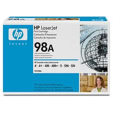 92298A - HP LaserJet Black Toner Cartridge For 4/4Plus/4M/4MPlus/5/5M/5N - NOB