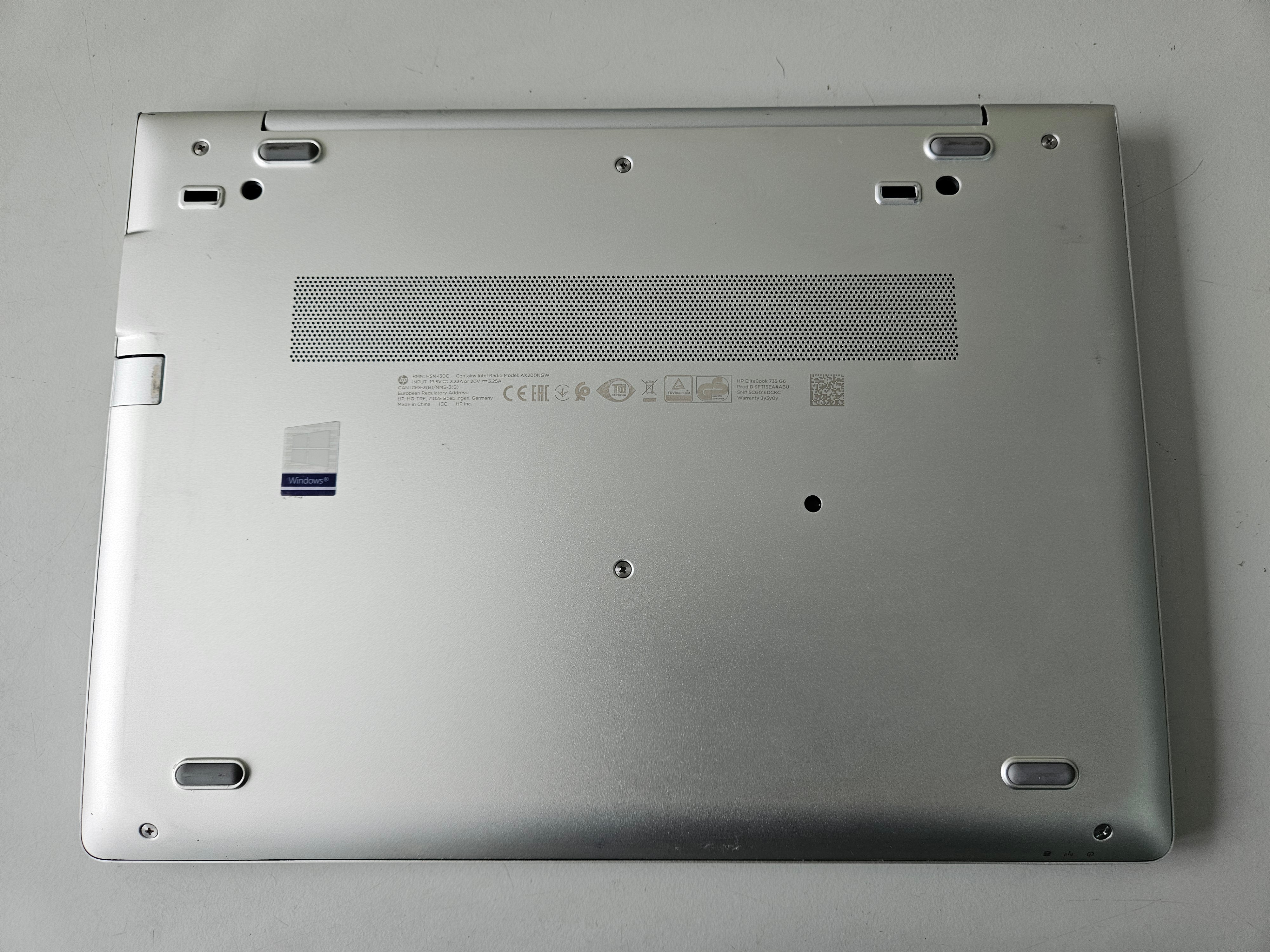 HP EliteBook 735 G6 256GB SSD 8GB AMD Ryzen Linux Mint 21.3 Cinnamon ( 9FT15EA#ABU ) USED