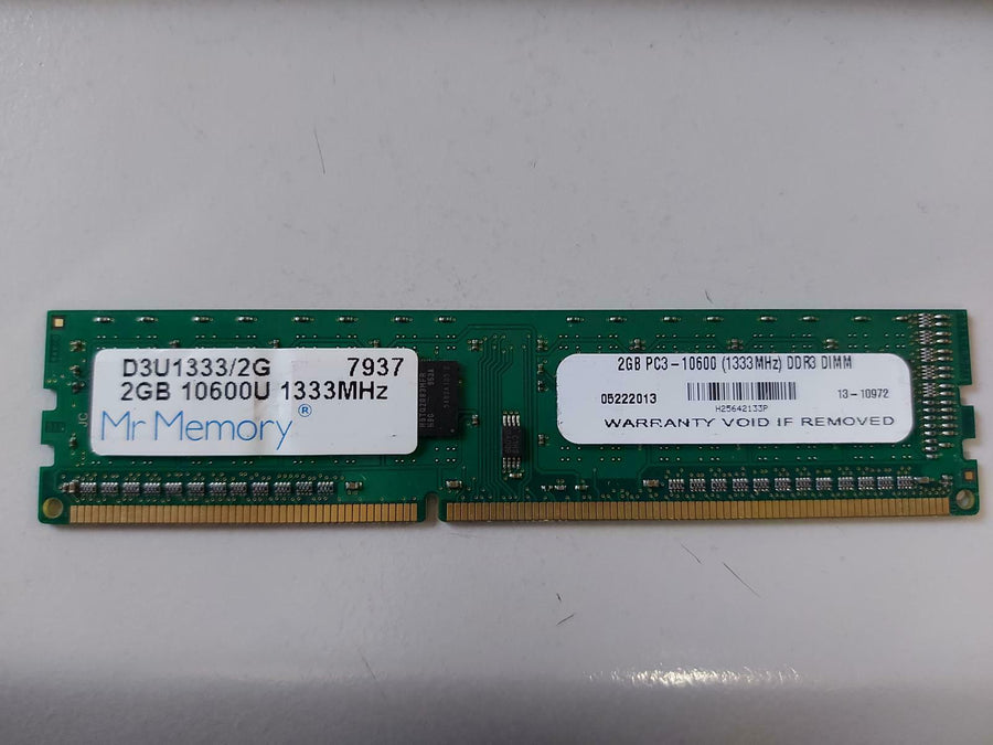 Mr Memory/ Buffalo 2GB nonECC PC3-10600 DDR3 DIMM Memory Module D3U1333/2G