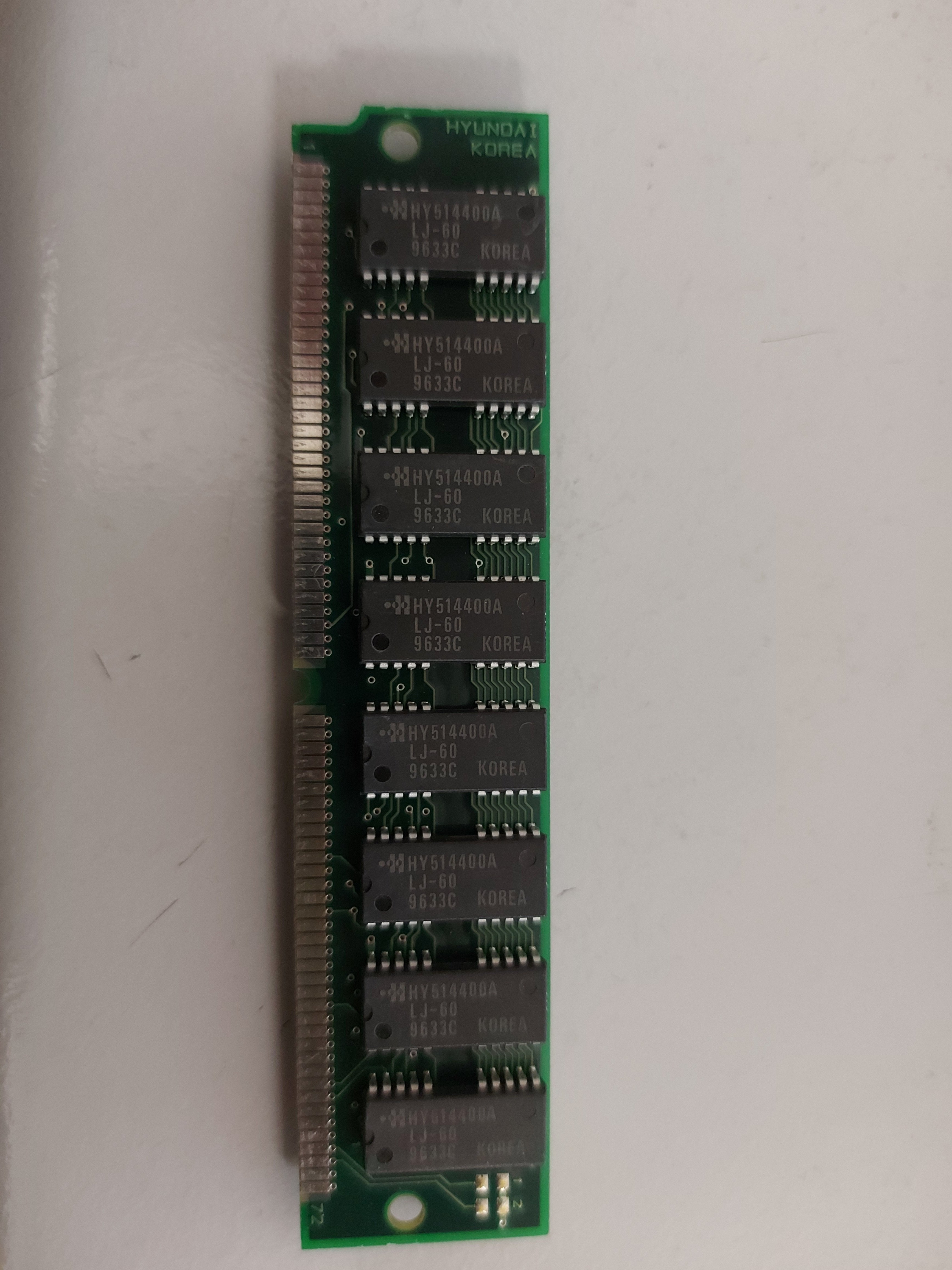 Hyundai 8MB FPM-RAM 60 ns 72-pin PS/2 non-Parity fast page SIMM HYM532200AM-60