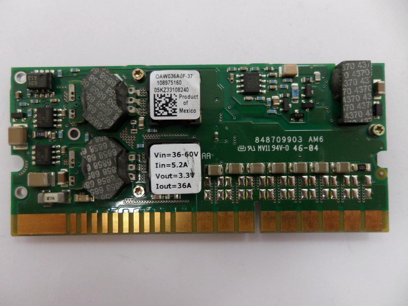 Sun V490 PC Board Module ( 848709903-AM6 OAW036A0F-37 ) USED