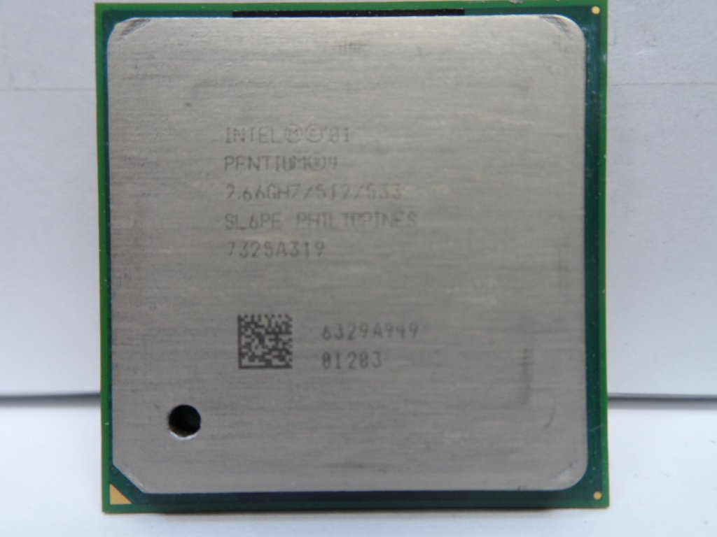 SL6PE - Intel P4 2.66GHz 512KB Cache 533MHz Processor - USED