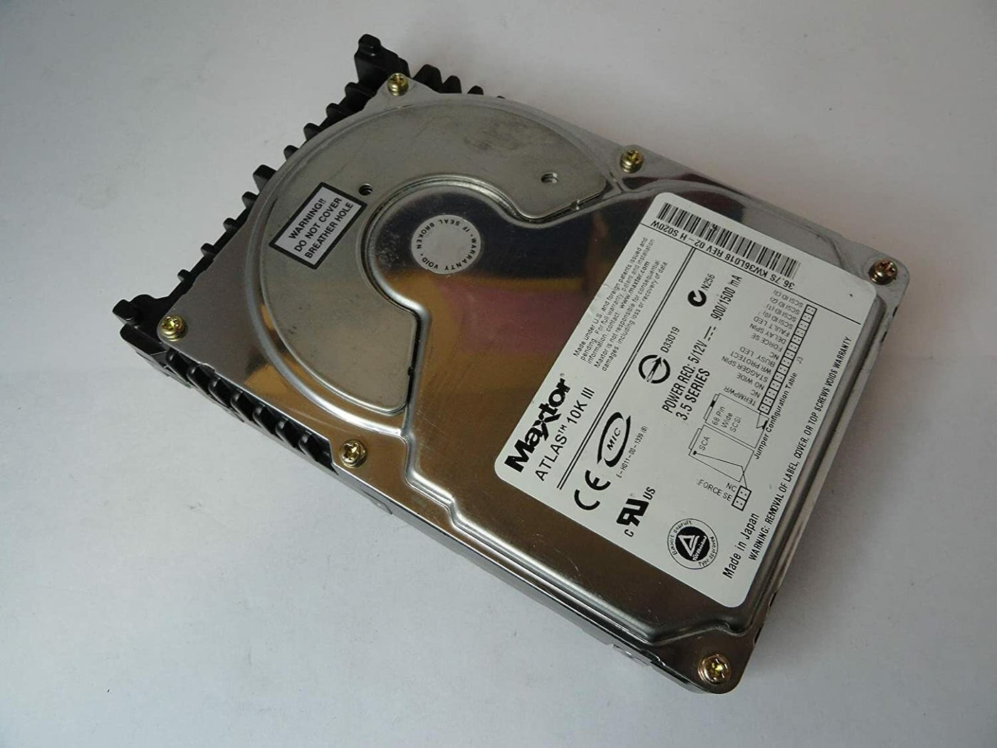 Maxtor 36GB SCSI 68Pin 10Krpm 3.5" HDD ( KW36L018 ) REF