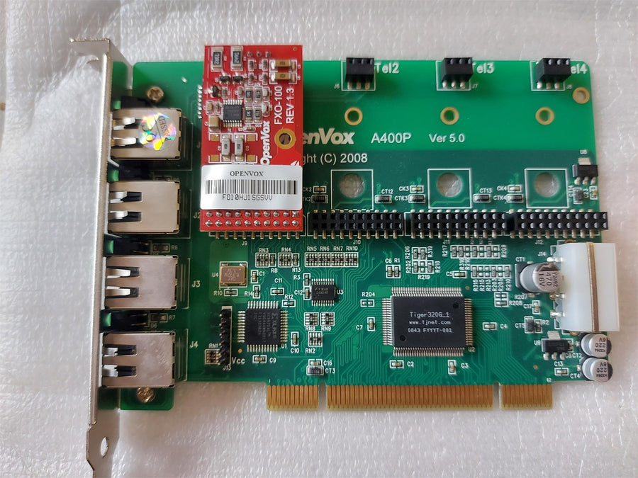 OpenVox A400P 4 Port Analog PCI Base Card Ver 5.0 ( A400P ) REF