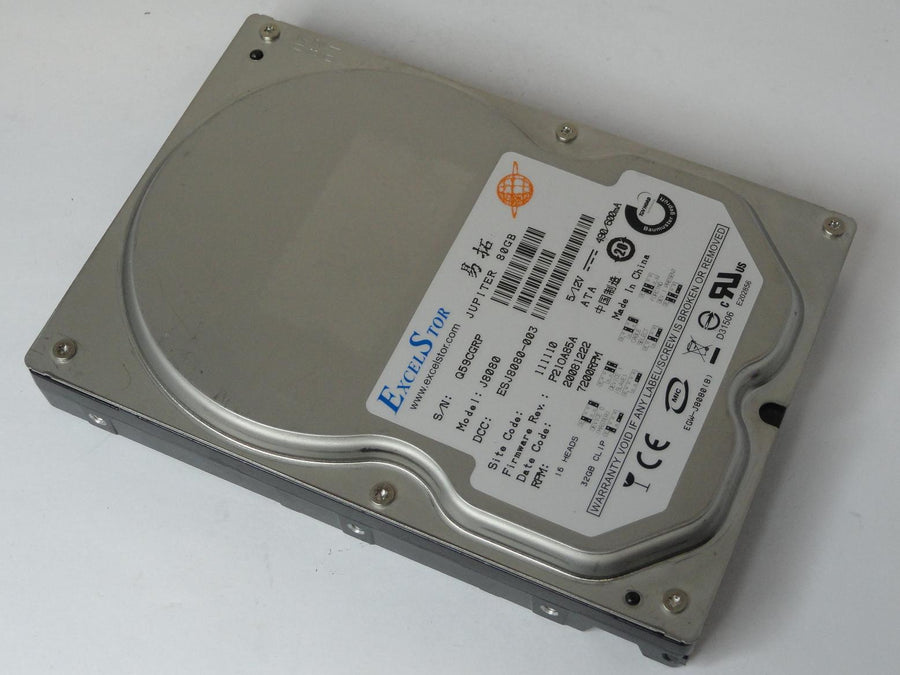 ESJ8080-003 - ExcelStor 80GB IDE 7200rpm 3.5in Jupiter HDD - Refurbished