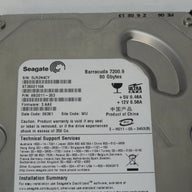 Seagate 80GB IDE 7200rpm 3.5'' HDD ( 9BD011-304 ST3802110A ) REF