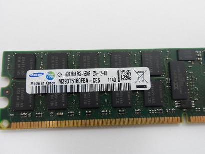 Samsung 4GB PC2-5300 DDR2-667MHz ECC Reg( M393T5160FBA CE6 ) REF