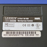 Linksys 5port 10/100 Workgroup Switch Ver.3 WITH PSU ( EZXS55W ) REF