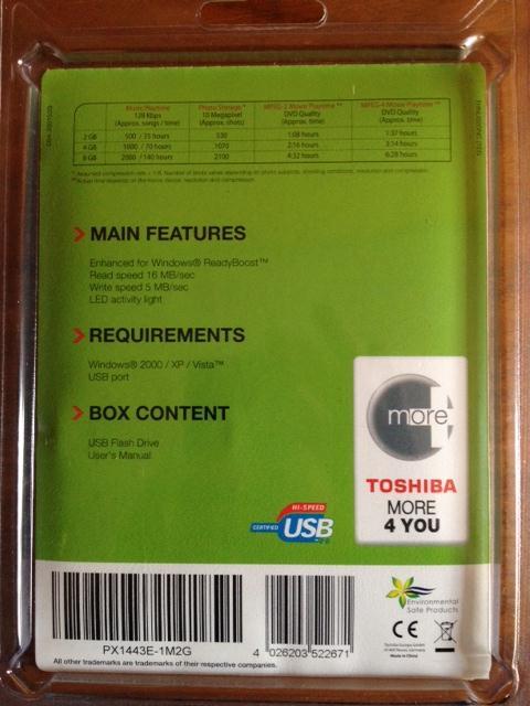 PR13731_PX1443E-1M2G_Toshiba USB Flash Drive 2GB - Image2
