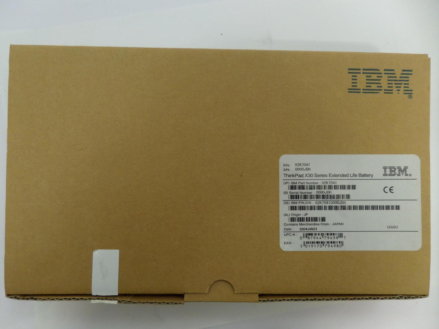 PR25167_02K7041_IBM ThinkPad X30 Series Li-Ion Battery - Image5