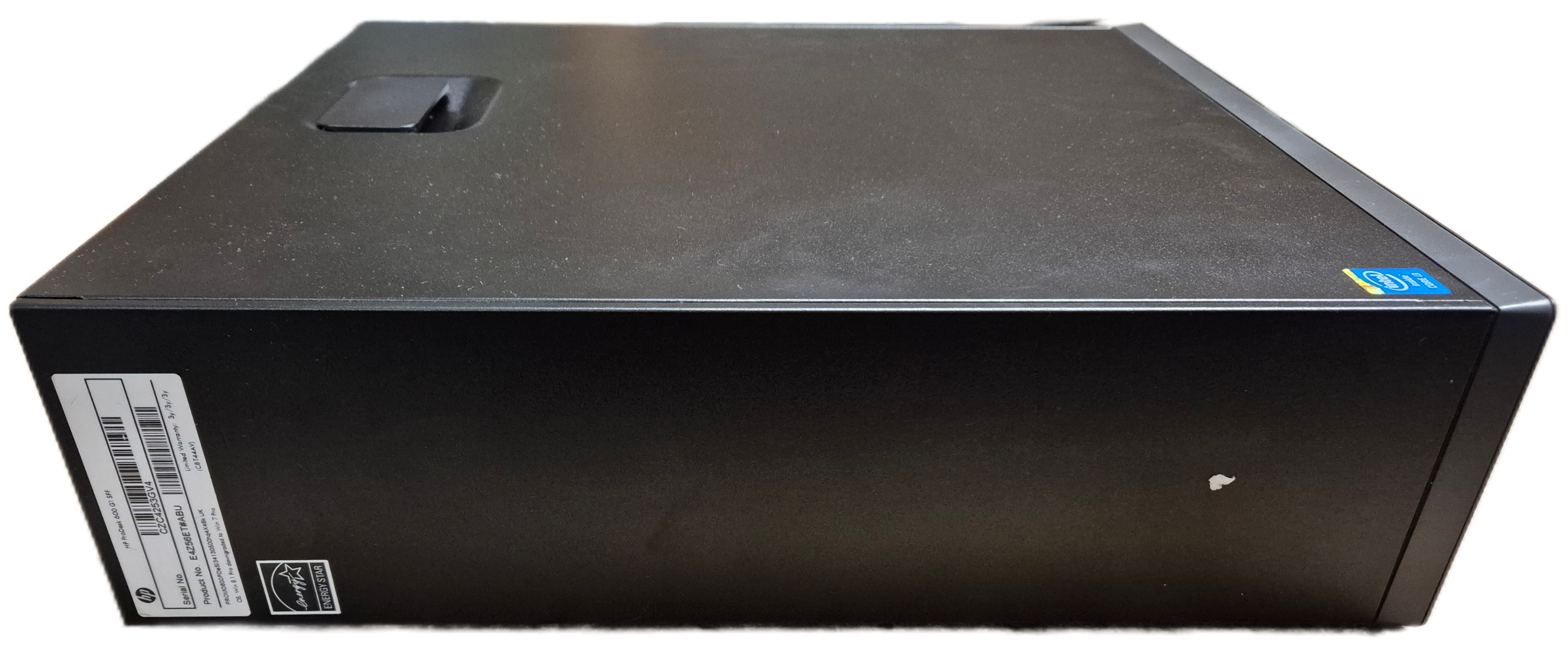 HP ProDesk 600 G1 SFF 500GB HDD DVD 4GB RAM i3-4130 3.4GHz NO OS w/ k.board ( E4256ET#ABU ) USED