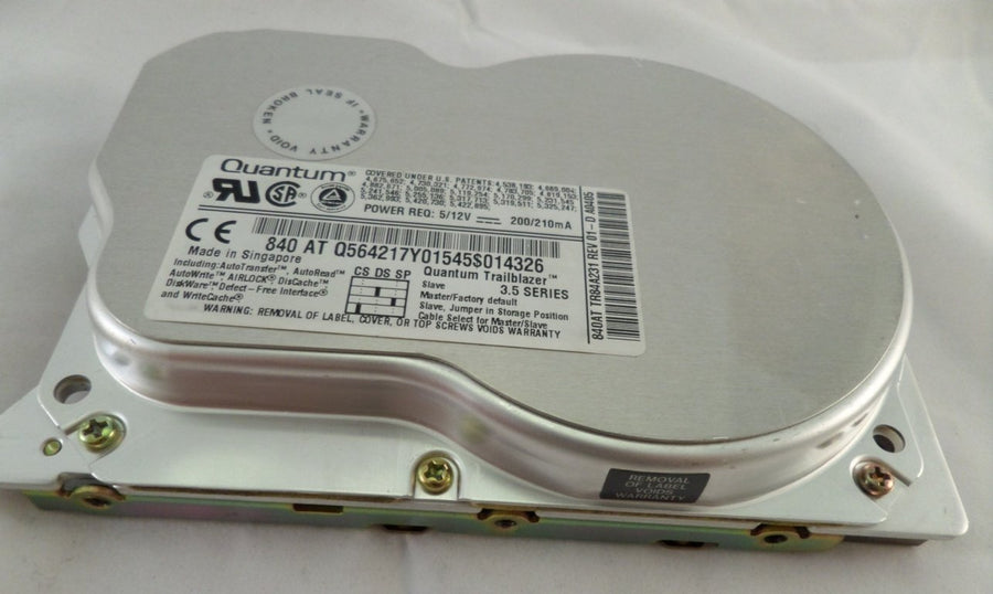 TR84A231 - Quantum 840MB IDE 3.5" 5400Rpm HDD - Refurbished