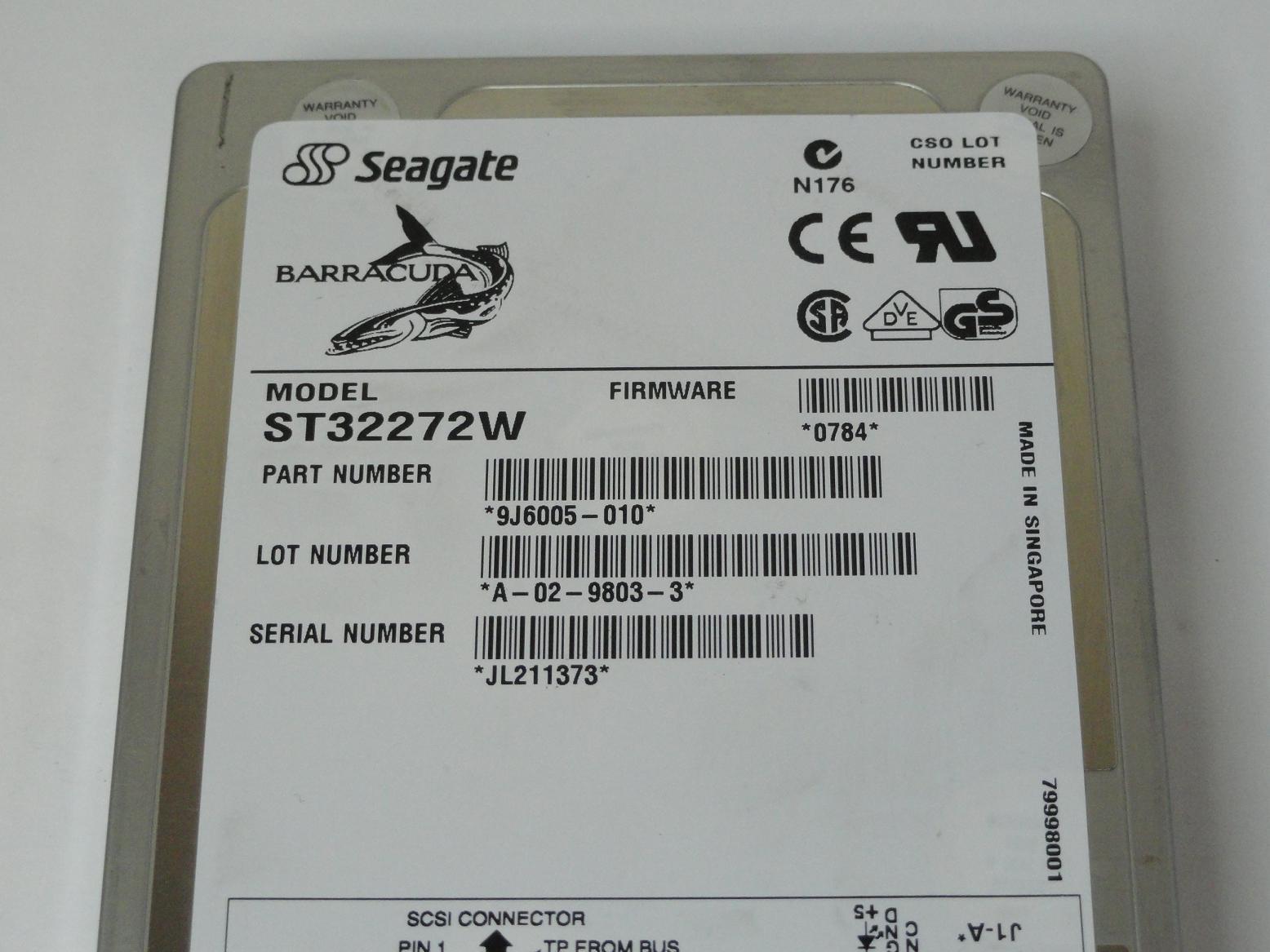PR11757_9J6005-010_Seagate 2.1GB SCSI 68 Pin 7200rpm 3.5in HDD - Image3