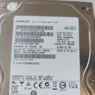 Hitachi HP 500GB SATA 7200rpm 3.5in HDD ( HDS721050CLA662 0F15012 647466-001 636929-001 ) REF