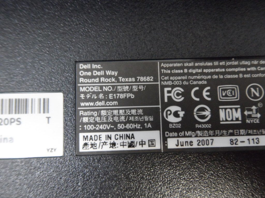 PR11576_RY980_Dell 17" LCD TFT Monitor E178FPB - Image5