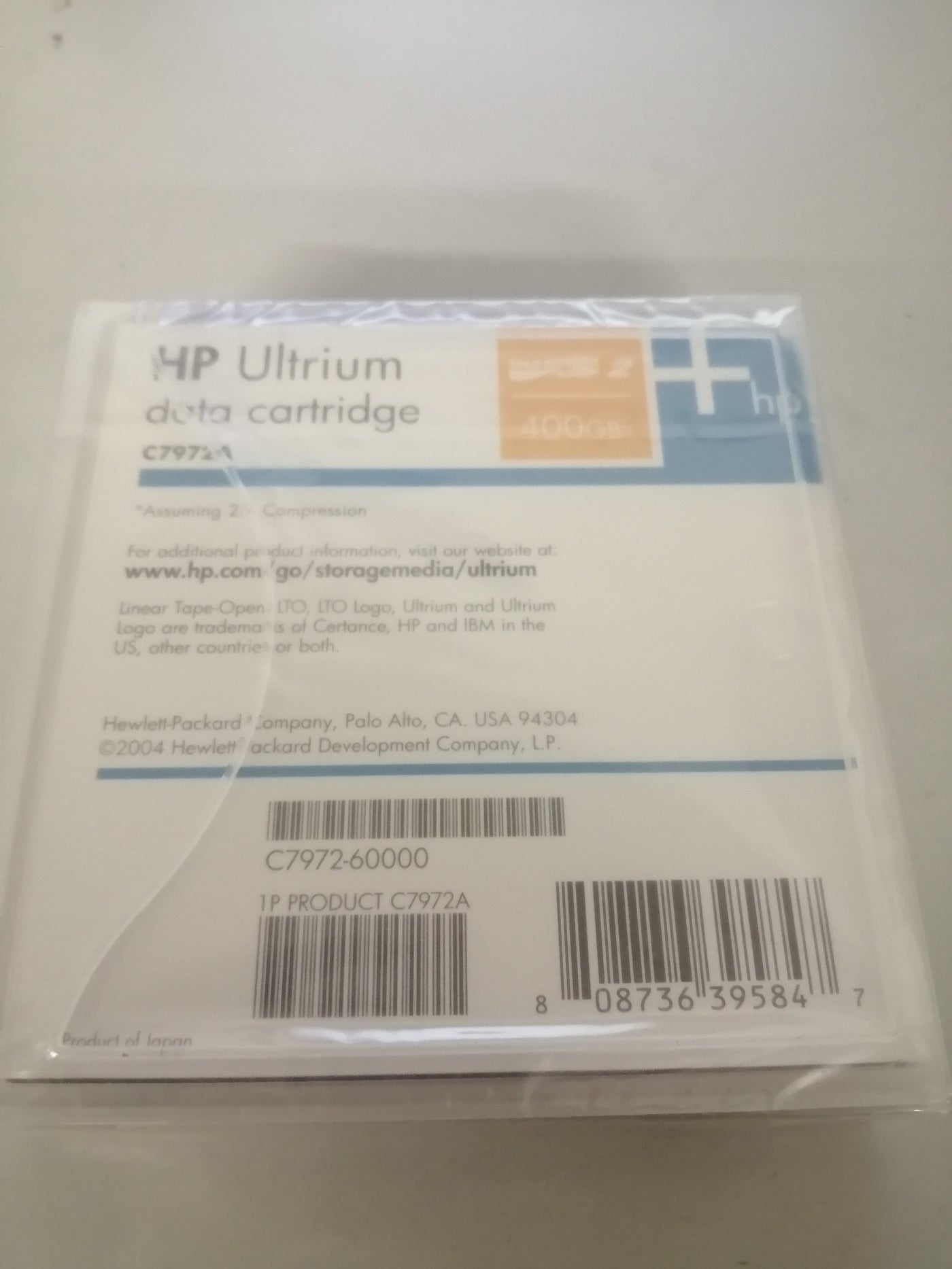 HP 400GB Tape cartridge LTO2 ( C7972A    NEW )