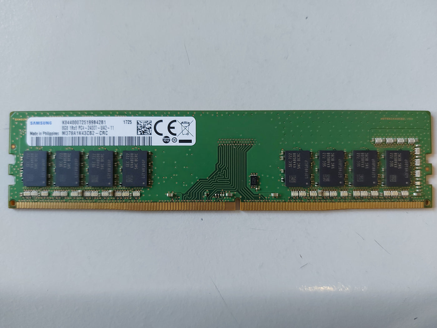 Samsung HP 8GB DDR4 2400Mhz Non ECC Memory RAM DIMM ( M378A1K43CB2-CRC 854913-001 ) REF