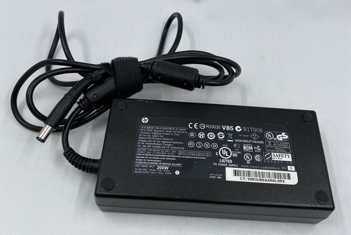 HP 19.5V 10.3A 200W Laptop Charger ( HSTNN-DA16 608431-002 ) USED