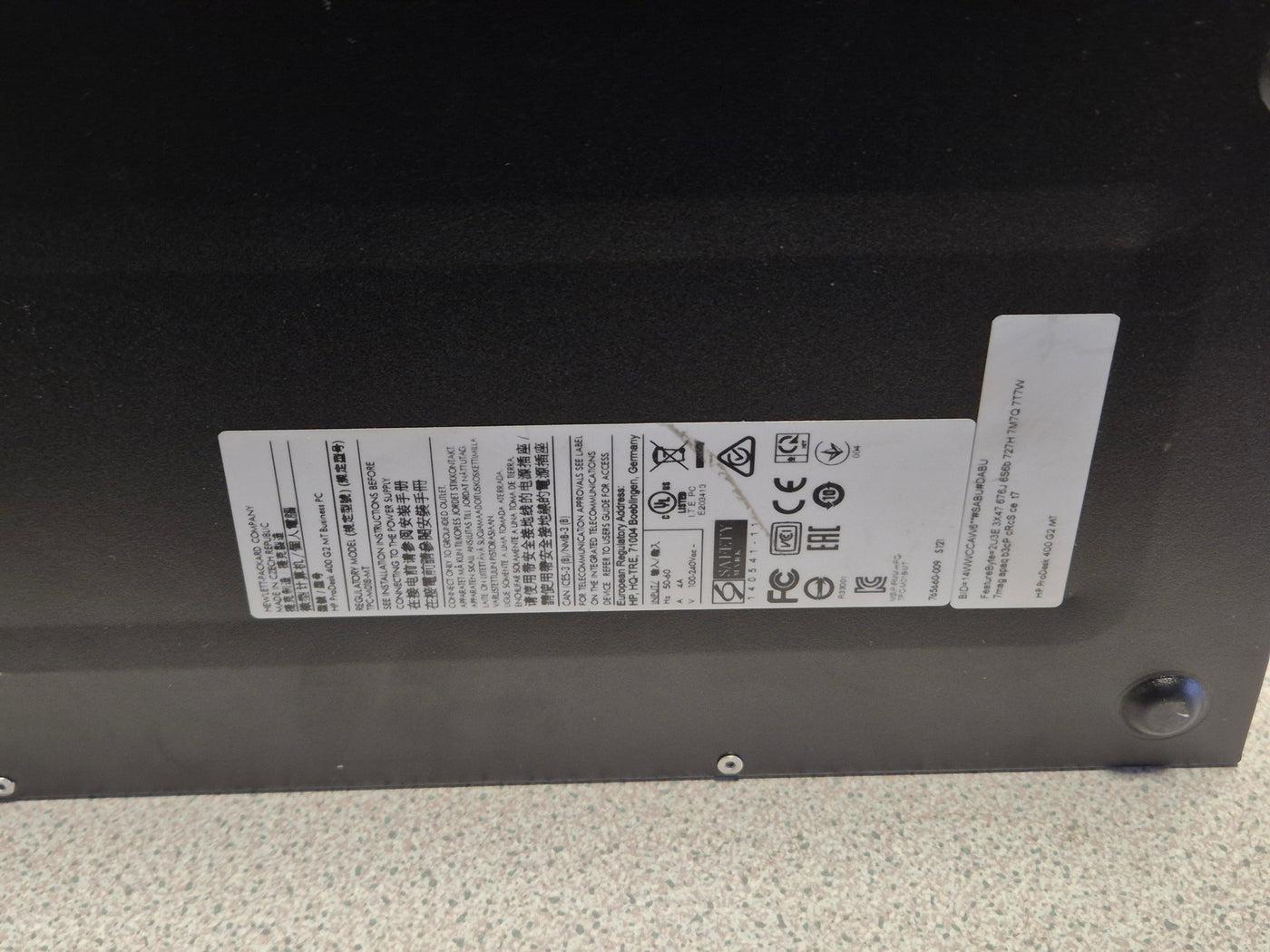 HP ProDesk 400 G2 MT 250GB SSD DVD 12GB RAM i5-4590s 3GHz Win10 ( J4B19EA#ABU ) USED