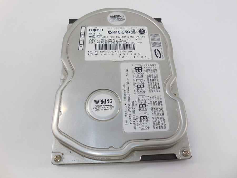 Fujitsu 30GB IDE 5400RPM 3.5" HDD ( CA05761-B47400TF MPG3307AT ) REF