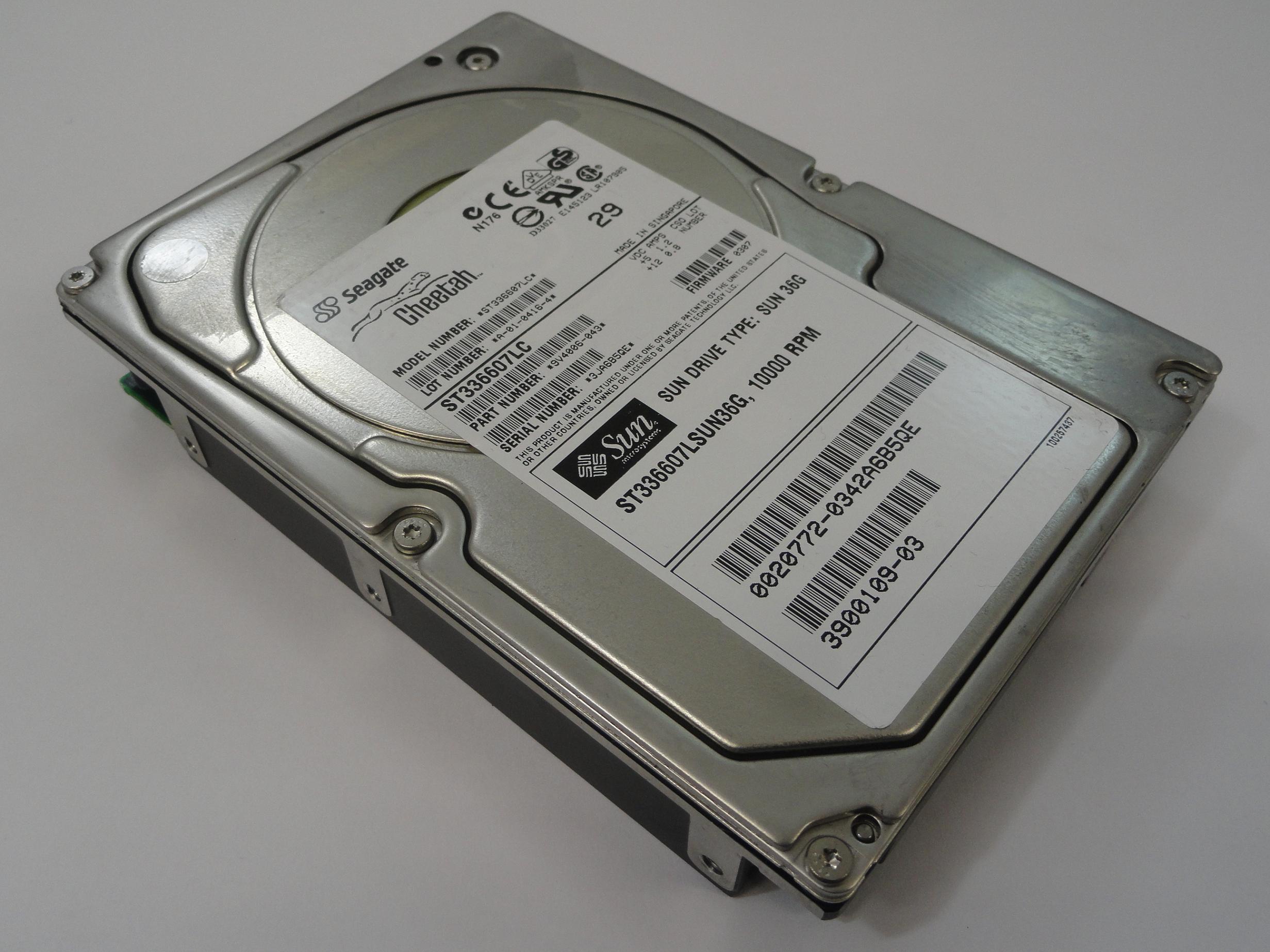 9V4006-043 - Seagate SUN 36GB SCSI 80 Pin 10Krpm 3.5in HDD - USED