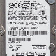 Hitachi IBM 30GB 4200RPM IDE 3.5in HDD ( HTS424030M9AT00 13N6817 13G1489 ) USED