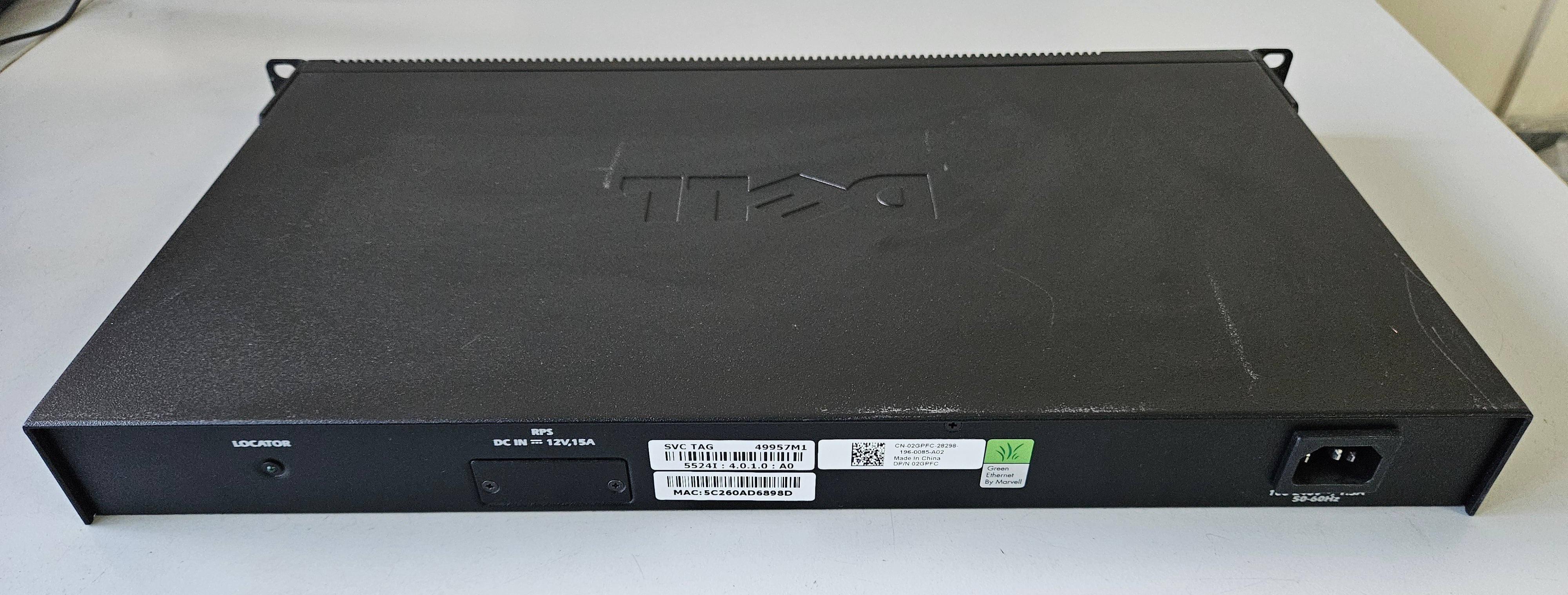 Dell PowerConnect 5524 24-Port Rack-Mountable Network Switch ( 02GPFC ) USED