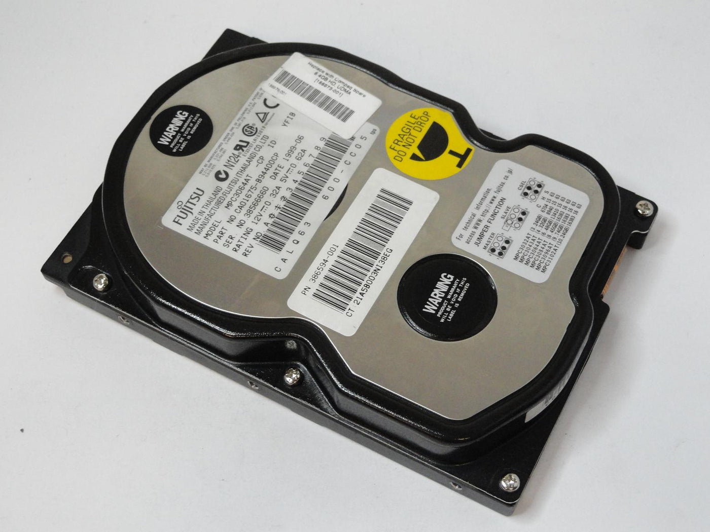 Fujitsu HP 6.4GB IDE 5400rpm HDD ( CA01675-B94400CP MPC3064AT 166973-001 386594-001 ) REF