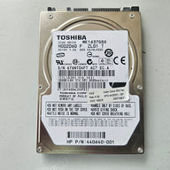 Toshiba HP 160GB 5400RPM SATA 2.5" Internal HDD ( HDD2D60 MK1637GSX 440640-001 ) REF