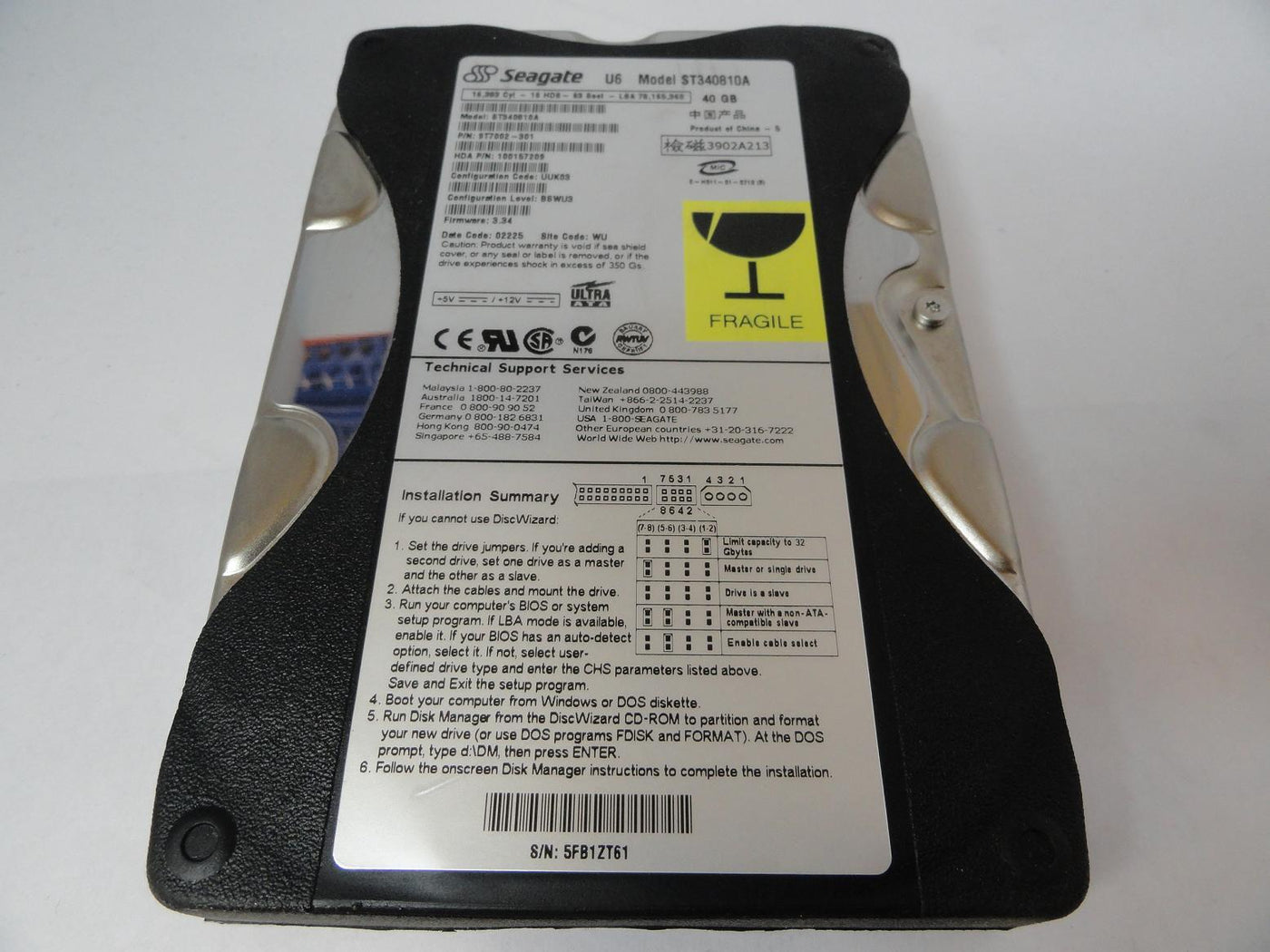 PR23373_9T7002-301_Seagate 40GB IDE 5400rpm 3.5in HDD - Image2
