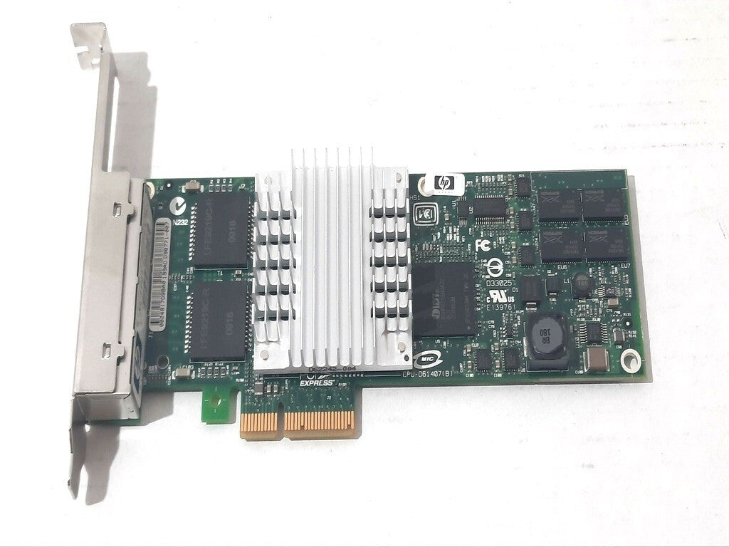 HP QUAD PORT GIGABIT SERVER ADAPTER PCI-E STANDARD BRACKET ( 435506-003 NC364T 436431-001 ) REF