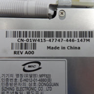 Dell 01W415 SFF Floppy Disk Drive With Cable ( MPF820 USED)