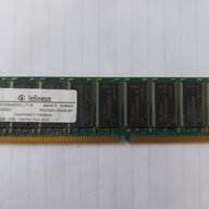 Infineon 512MB DDR-266MHz PC2100 ECC Unbuffered CL2.5 184-Pin DIMM Memory Module (HYS72D64020GU-7F-B)