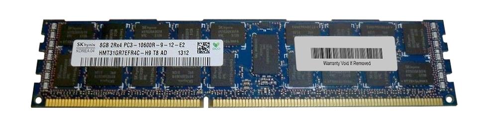 Hynix HP 8GB PC3-10600 DDR3-1333MHz ECC Reg CL9 240-Pin DIMM ( HMT31GR7EFR4C-H9 T8 AF 500205-071 ) REF