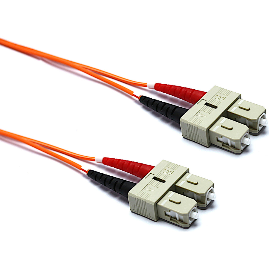 Excel OM2 Fibre Optic Patch Lead SC-SC Multimode 50/125 Duplex Orange 2m ( 200-226 ) NEW